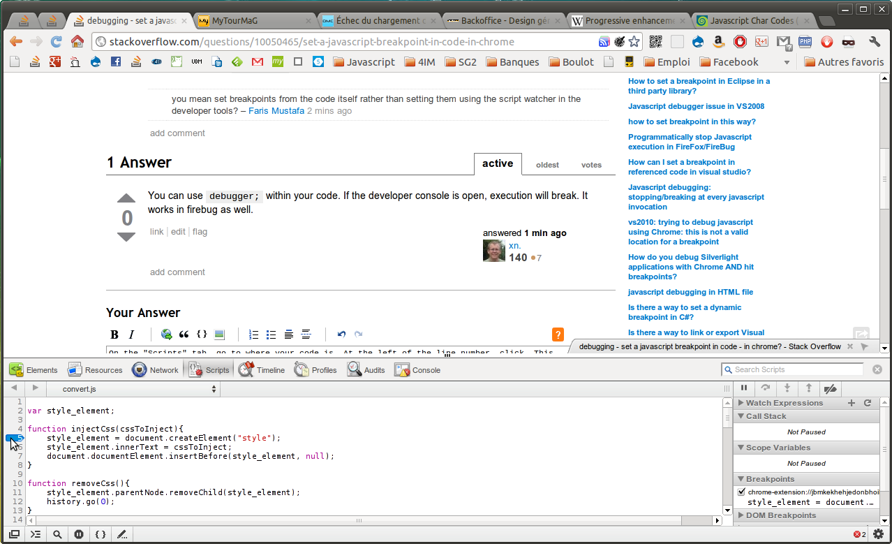 screenshot of breakpoint in chrome