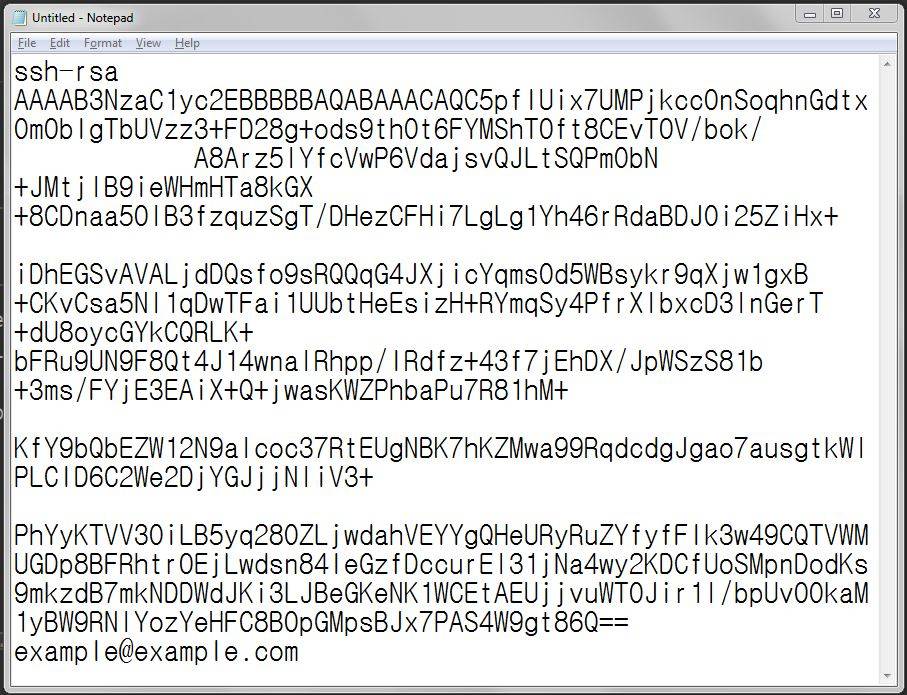 example ssh key