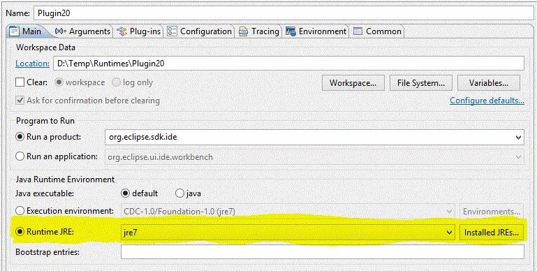 Run Configuration