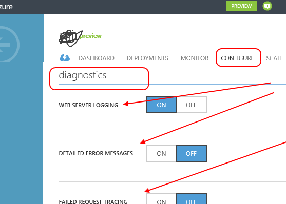 Azure Websites Diagnostics