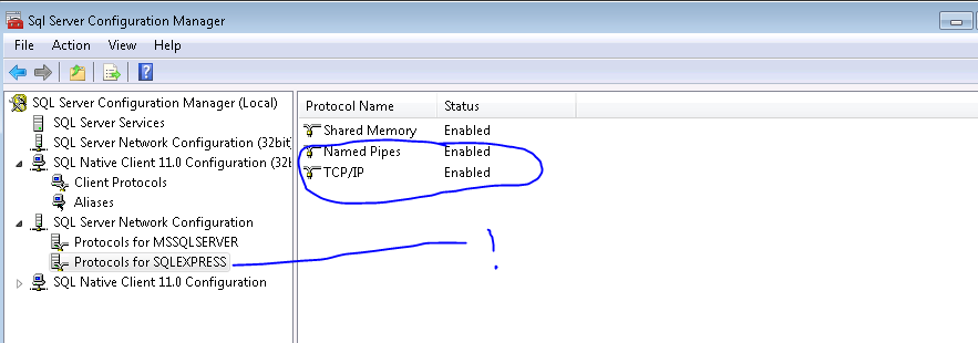 SQL Configuration Manager