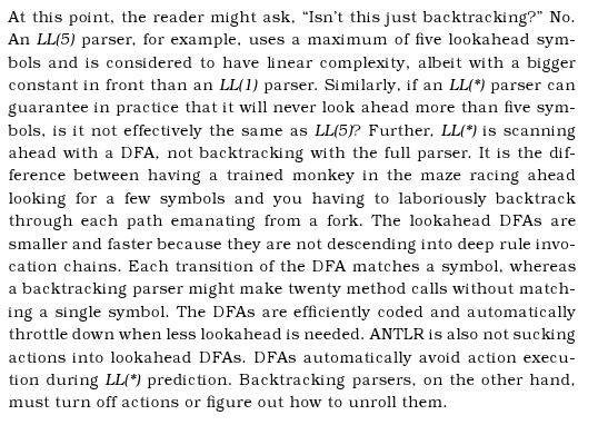 Snippet from the Book "The definitive Antlr Reference"