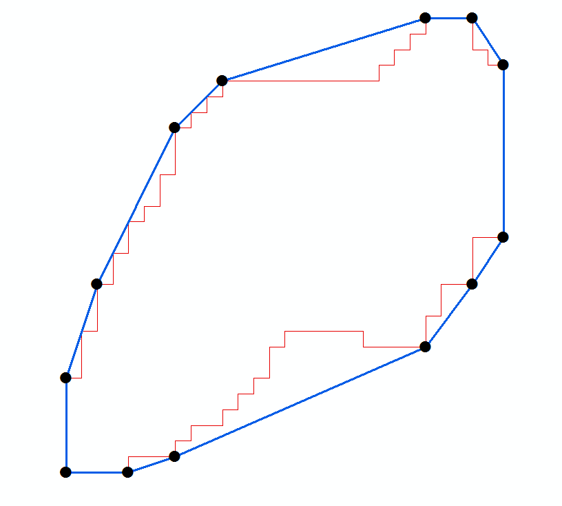 Как нарисовать многоугольник в python