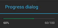 default theme Android progress dialog