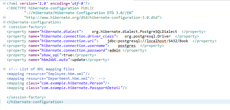 Hibernate postgres. Массив в XML пример. XML код в POSTGRESQL.