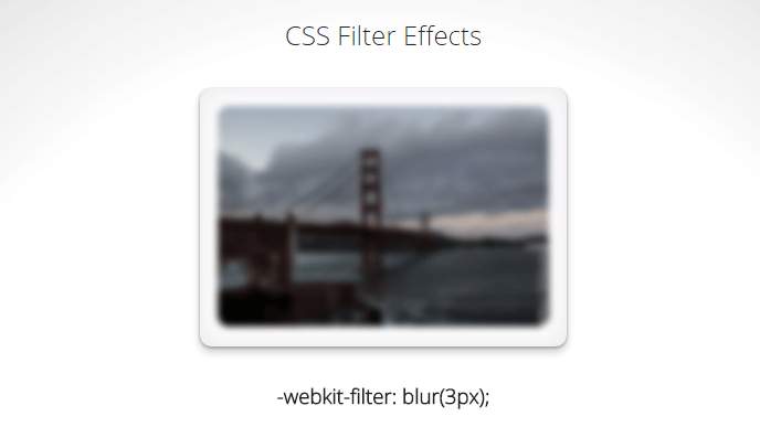 webkit CSS filter blur example