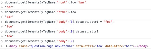 JS Console, DevTools in Chrome