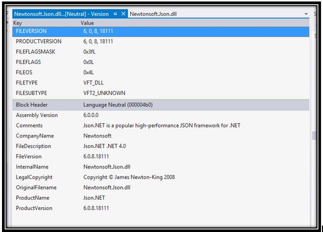 assembly-file information