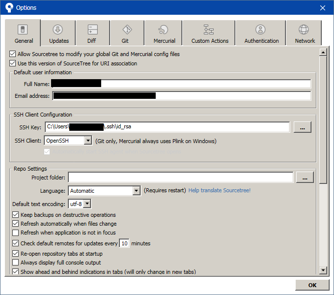 SSH Client Configuration