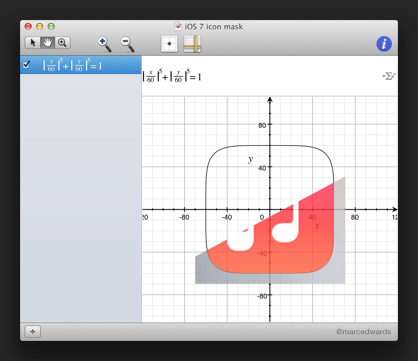 Music icon in squircle