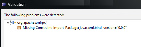 missing constraint
