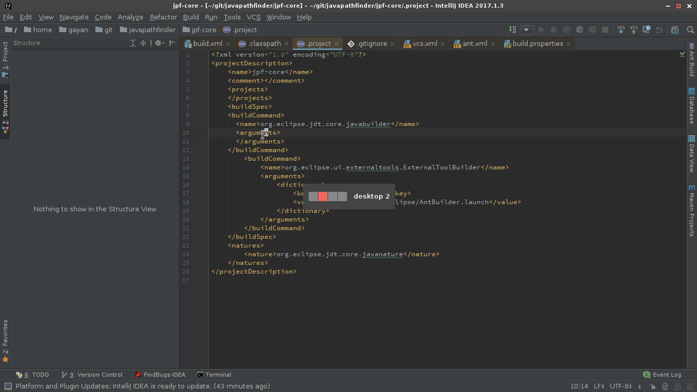 Idea intellij структура проекта