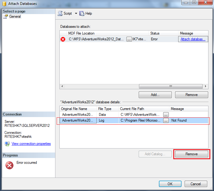 Static attachment error. Сохранение изменений запрещено SQL Server. SQL Temp log удалит. Unable to open the physical file operating System Error 5.