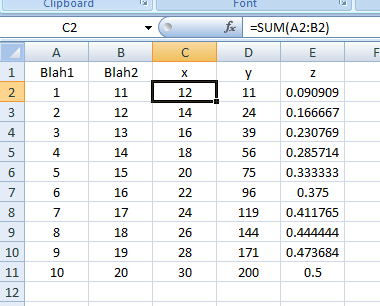 Excel VBA: автозаполнение нескольких ячеек формулами