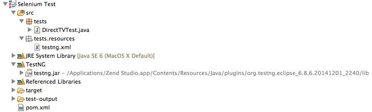 TestNG Directory Structure in Eclipse