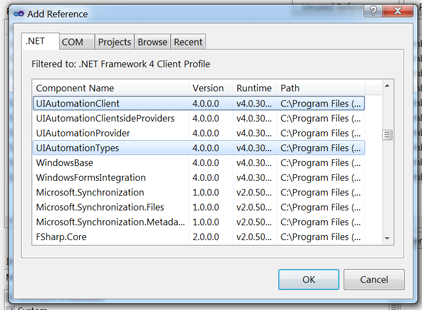 WindowsUI References