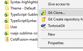 Git Clone via Tortoise