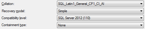 Alter Collation Dialog - SQL Server 2012 R2