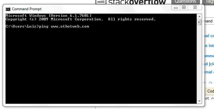 Command Prompt Ping