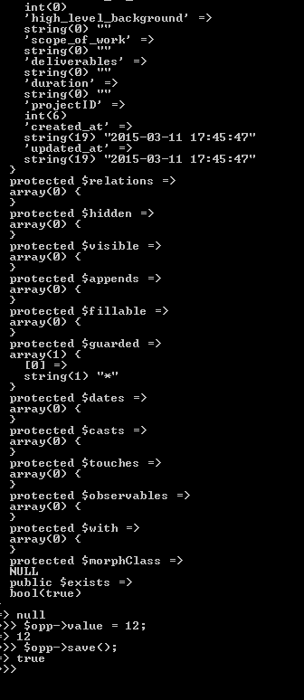 Using Tinker to update part 2