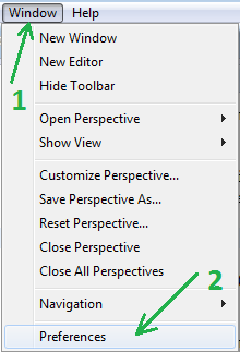Window Preferences