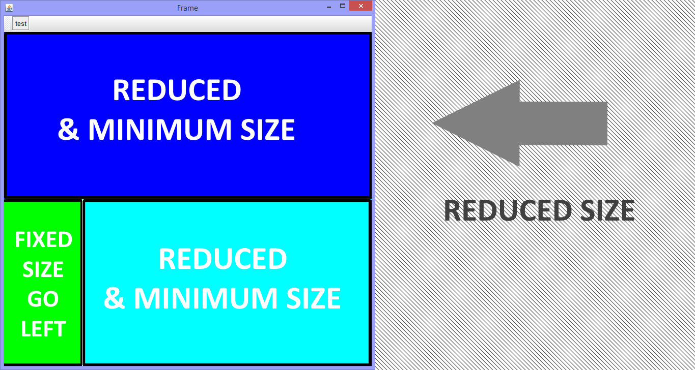 Minimum size of the GUI