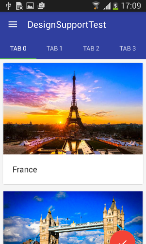 FAB with RecyclerView inside FrameLayout