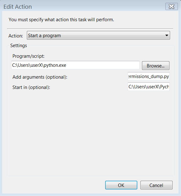 Python configuration