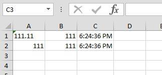 Excel Output