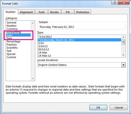 Format Cells