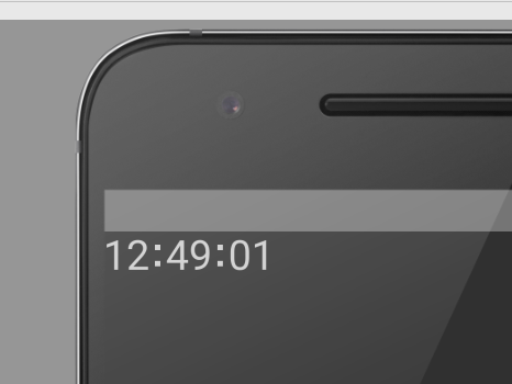 Screen shot of timer
