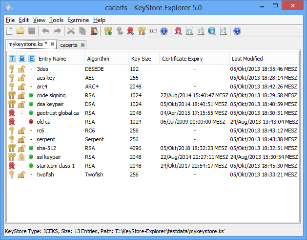 KeyStore Explorer