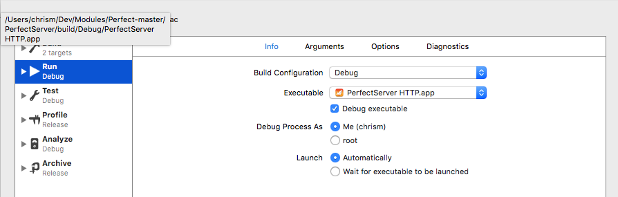 scheme with executable