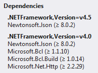 Both versions of framework