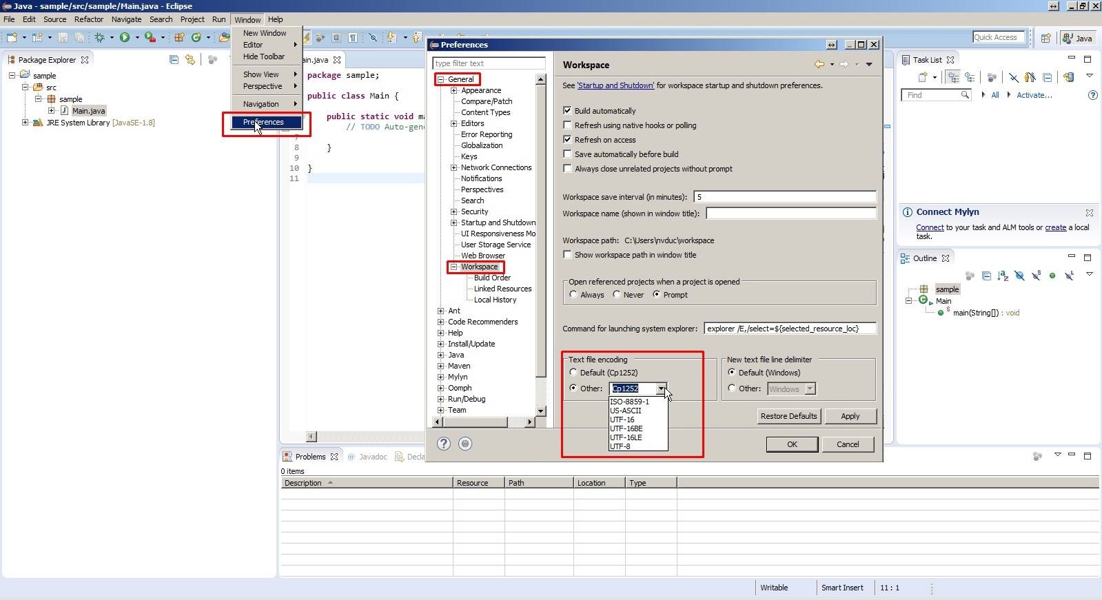 Intellij idea изменить кодировку файла