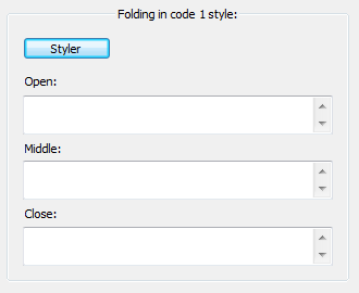 Folding in code