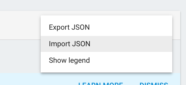 Import JSON