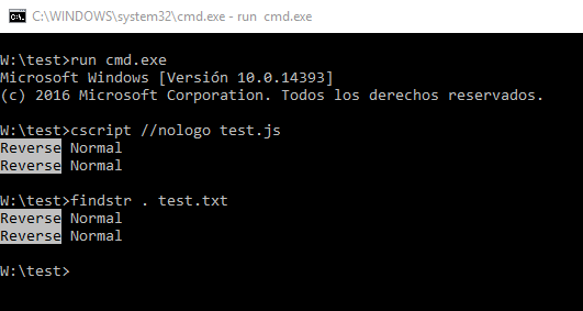 Output capture of redirected cmd.exe