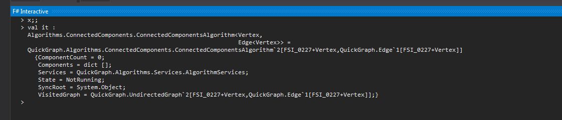 output from x in the FSI