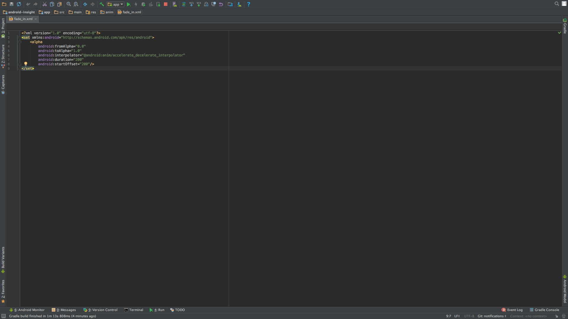 Android Studio shows Vertical Line in Editor