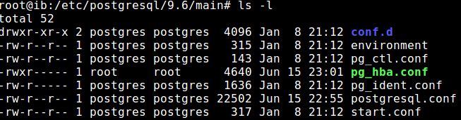 Psql error. Не удаëтся открвть файл PG_HBA.conf. Postgres psql not read file Size 2gb.