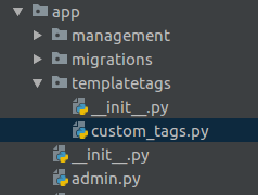 Custom tags folder structure