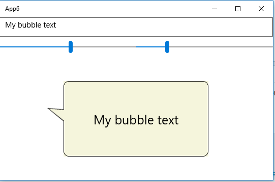 Final result: bubble with basic binding test