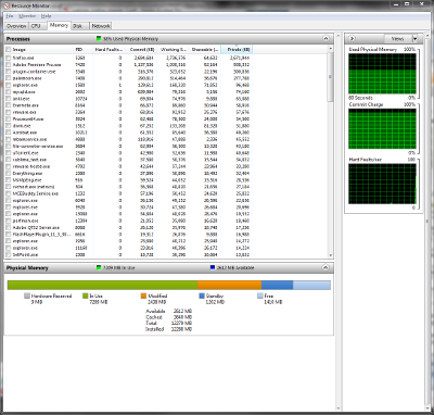 Resource Monitor Printout