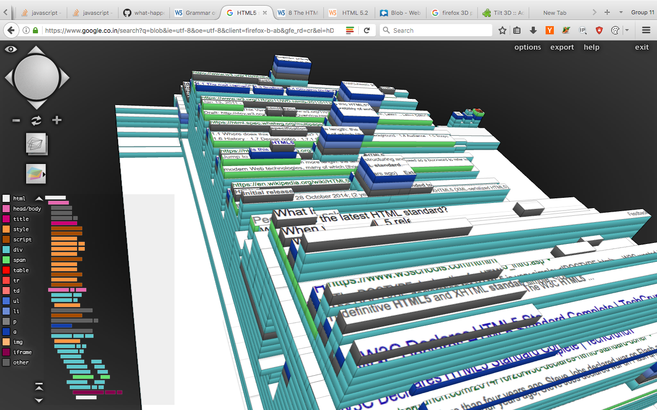 Layers in the 3D plugin