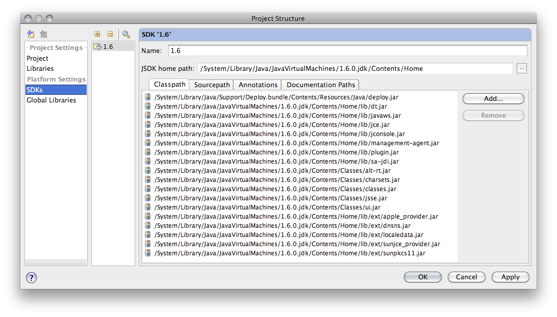JDK 1.6 on Mac