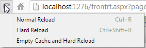 Empty cache and hard reload