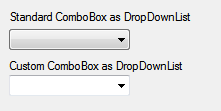 Standard vs Custom ComboBoxes