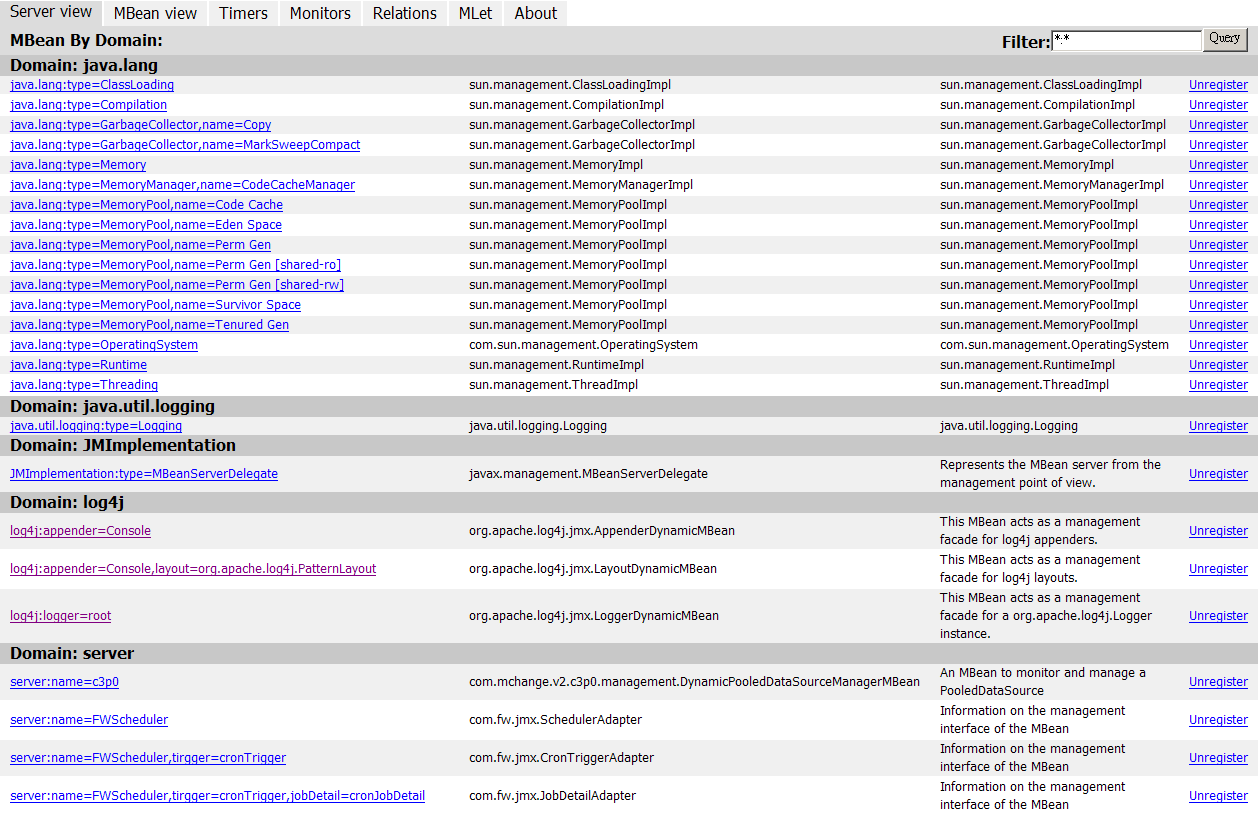 MX4j HttpAdaptor with its XSLTProcessor