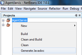 Netbeans generate javadoc